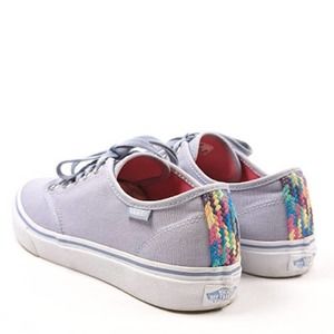 VANS Light Lavender Multi Color Braided Detail Size 9.5